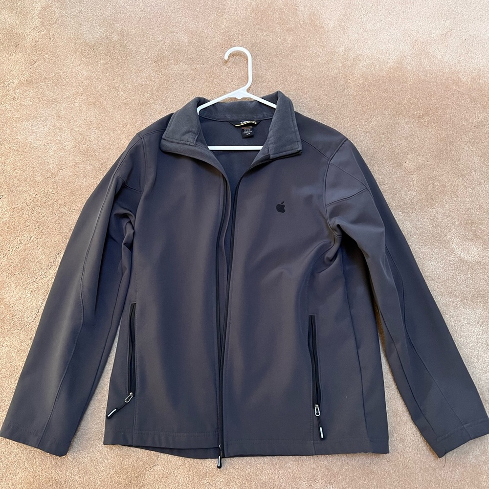 Apple grey zip up jacket